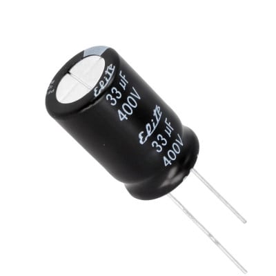 Capacitor 33uF/400V, 105C, PF (16x25 mm)
