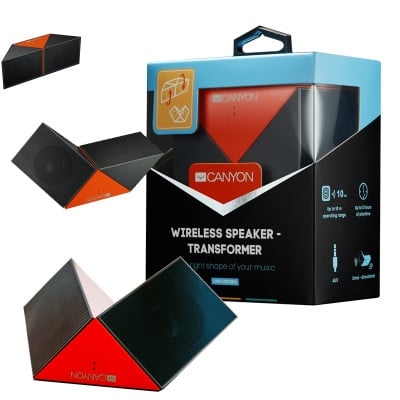 Portable Wireless Speaker CANYON Transformer, BT/mSD/AUX /CNS-CBTSP4BO