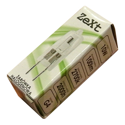 Halogen Bulb G4, 10W/12V, ZEXT