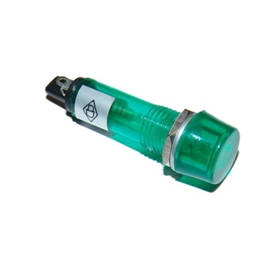 Signal Lamp M10, 220VAC, NEON GREEN