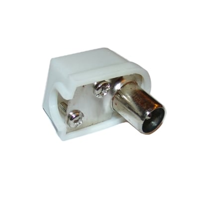 PAL (025) male, cable type, PVC, angled