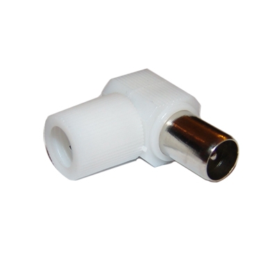 PAL (027) male, cable type, PVC, angled