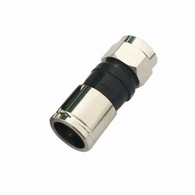 F male, cable type, RG-6U, Tri-Shield Compression