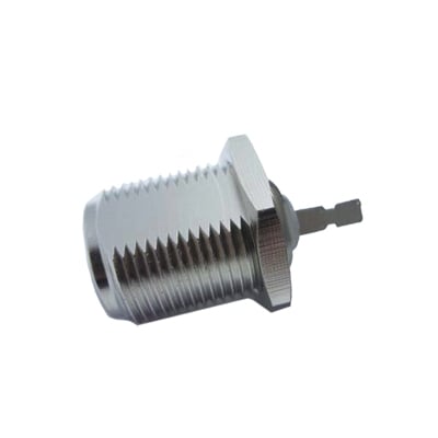 F type female, panel type, bulkhead