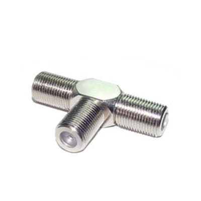 Adapter F female, 2x F female
