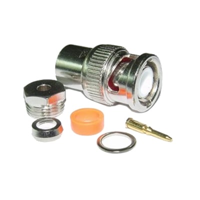 BNC male, cable type, METAL (RG-58)