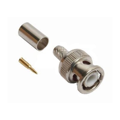 BNC male, cable type, METAL (RG-59), crimp mode