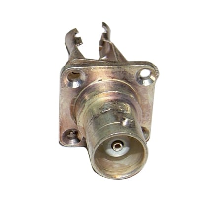 BNC female, panel type, METAL, 4 screw mode