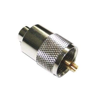 UHF male, cable type (RG-58), twist mode