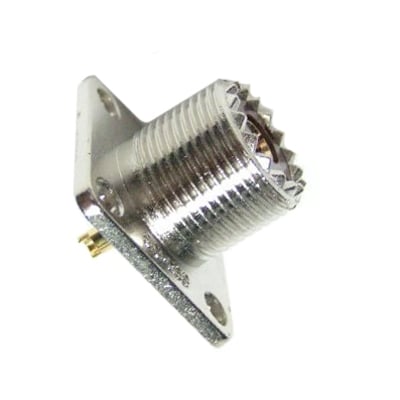 UHF female, panel type, 4 screw mode