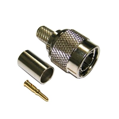 TNC male, cable type (RG-58), crimp mode