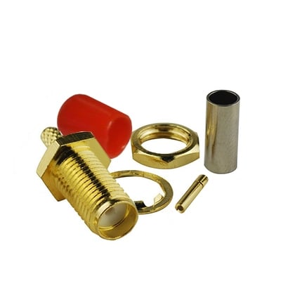 SMA female, cable type (RG-174), crimp mode