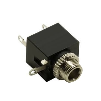 3.5 mm JACK, female ST, panel type, PVC