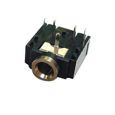 3.5 mm JACK, female ST, PCB type, PVC, switched