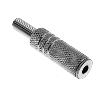 3.5 mm PLUG, female ST, cable type, METAL
