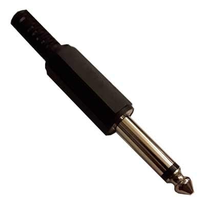 6.3 mm PLUG, male MO, cable type, PVC