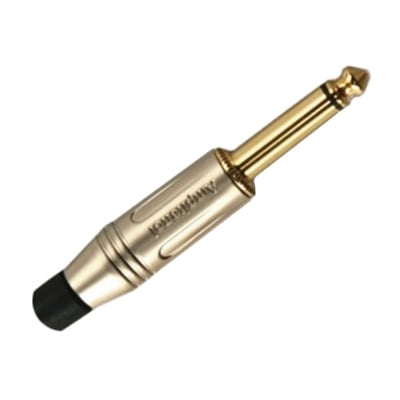 6.3 mm PLUG, male МО, cable type, ACPM, GN, AU