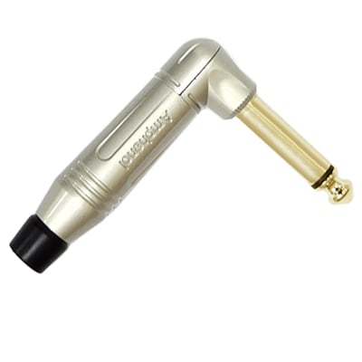 6.3 mm PLUG, male MO, cable type, ACPM, RN, AU, angled