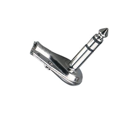 6.3 mm PLUG, male ST, cable type, METAL, angled
