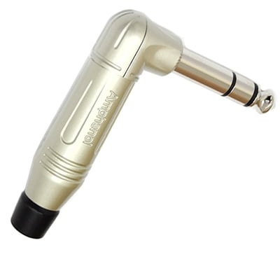 6.3 mm PLUG, male ST, cable type, ACPS-RN-AU, angled