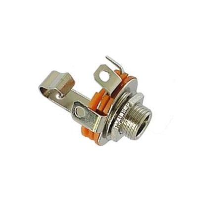 6.3 mm JACK, female MO, panel type, METAL, switched