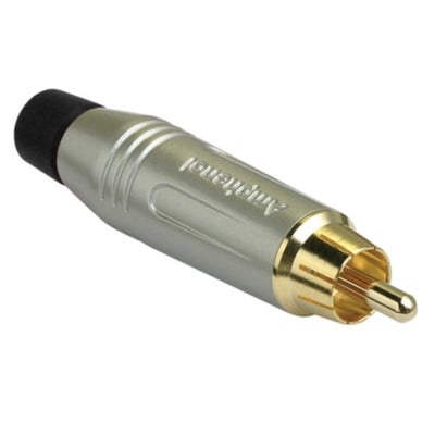 RCA male, cable type, AMPHENOL ACPR-SBK, BLACK