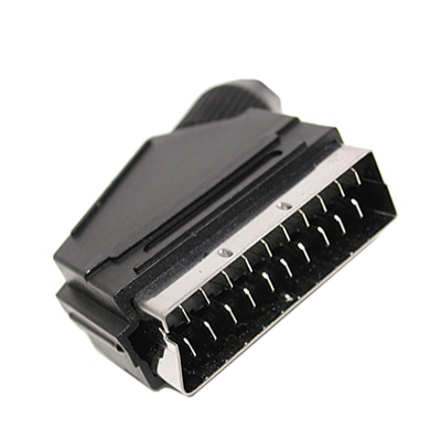 SCART 21P, male, cable type