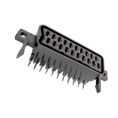 SCART 21P, female, PCB type
