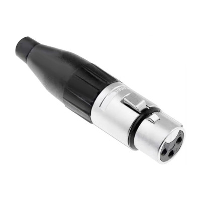 XLR 3P AC3F, female, cable type