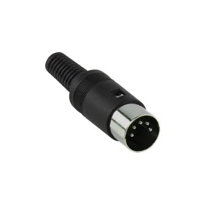 DIN 5P, male, cable type