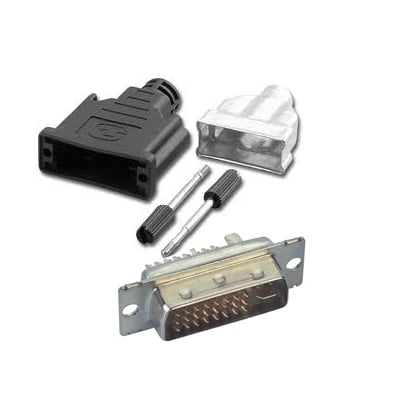 Connector DVI (24+5), male, cable type