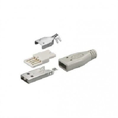 Connector USB-A, male, cable type