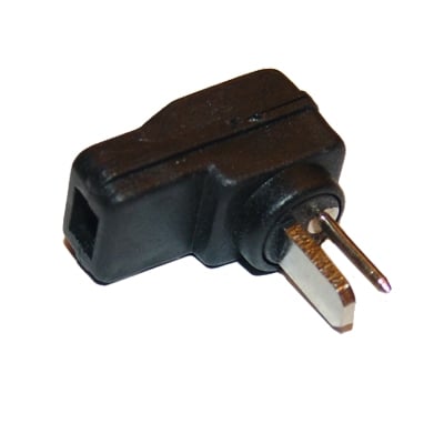 DIN 2P Speaker male, cable type, angled