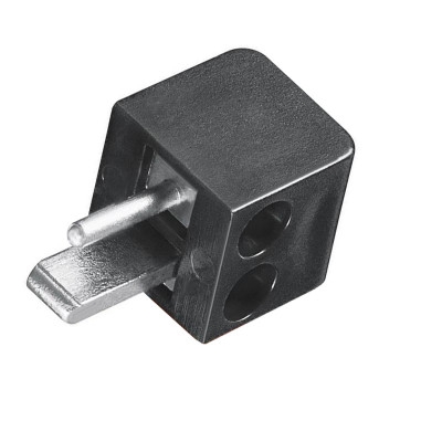 DIN 2P Speaker male LC, cable type, BLACK