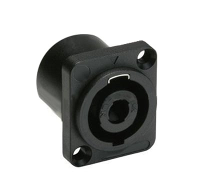 SPEAKON 4P, male, panel type  (26х31 mm)