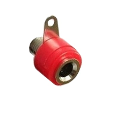 Banana Socket, panel type, RED