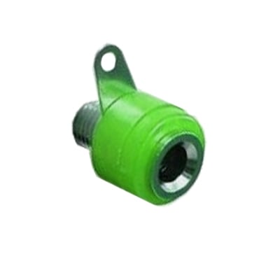 Banana Socket, panel type, GREEN
