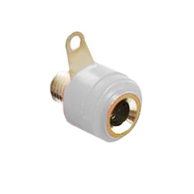 Banana Socket, panel type, WHITE