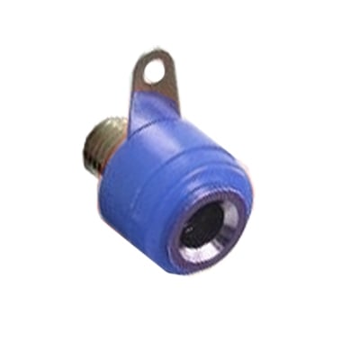 Banana Socket, panel type, BLUE