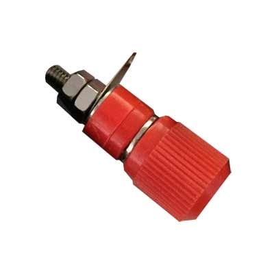 Banana Socket, panel type (32 mm), RED