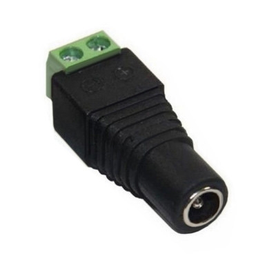 DC Power Jack male, (5.5x2.1x11 mm), screw terminal