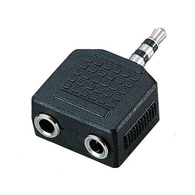 Adapter 3.5 mm male ST, 2x 3.5 mm female