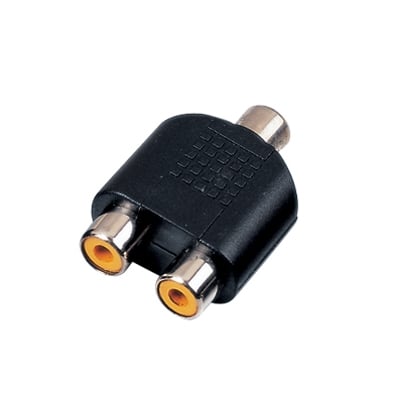 Adapter RCA female, 2x RCA female
