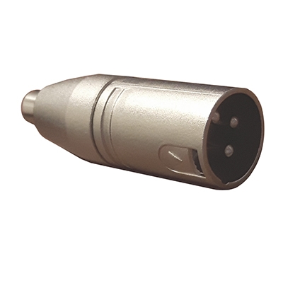 Adapter XLR male, RCA female