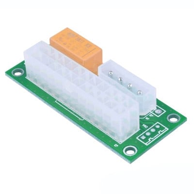 24-pin ATX/Molex Dual PSU Sync Starter PCB Makki