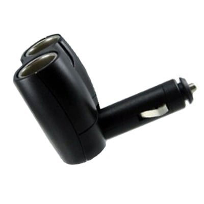 Power Socket Adapter CAR lighter male, 2x CAR lighter female