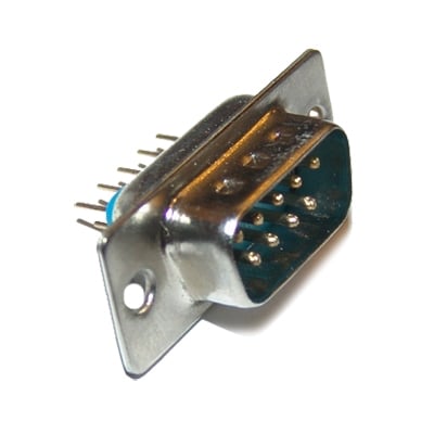 D-SUB 9P, male, PCB type