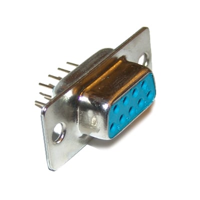 D-SUB 9P, female, PCB type