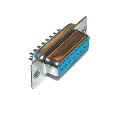 D-SUB 15P, female, cable type