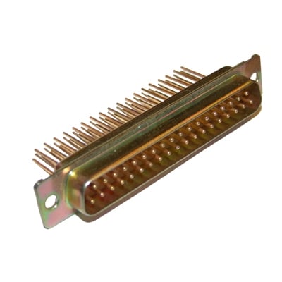 D-SUB 37P, male, cable type, wire-wrap